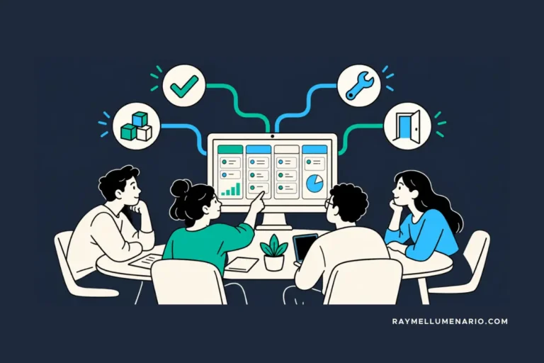 Small team reviewing a CRM system and considering whether to keep, fix, rebuild, or replace it